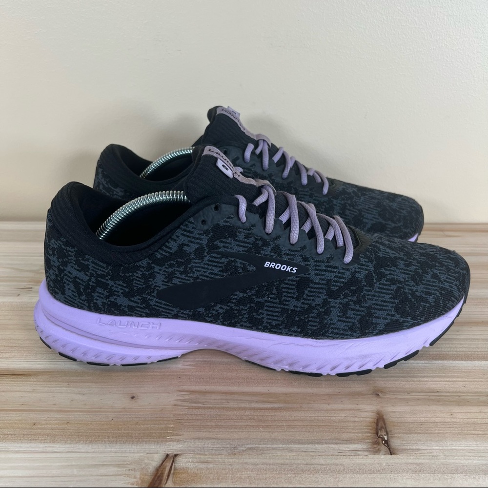 Brooks Launch 6 black Purple women's running shoes size 11 B